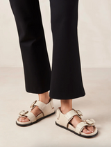 Leone Alli - Cream Double-Strap Sandals
