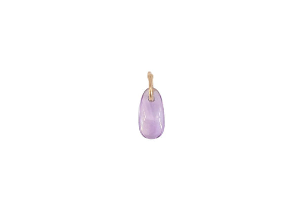 Amethyst Helmet Urchin Spine Charm