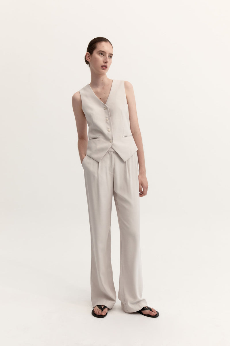ISLA TROUSER - DOVE GREY