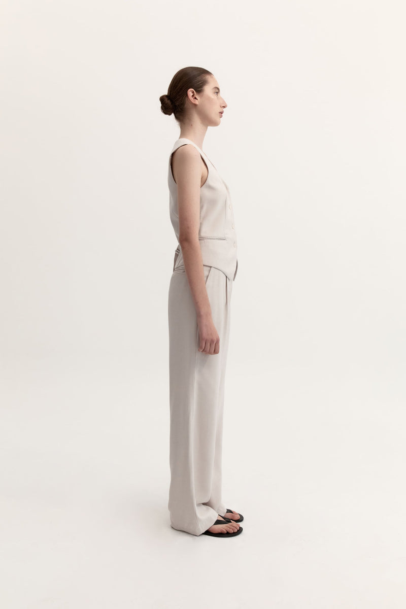ISLA TROUSER - DOVE GREY
