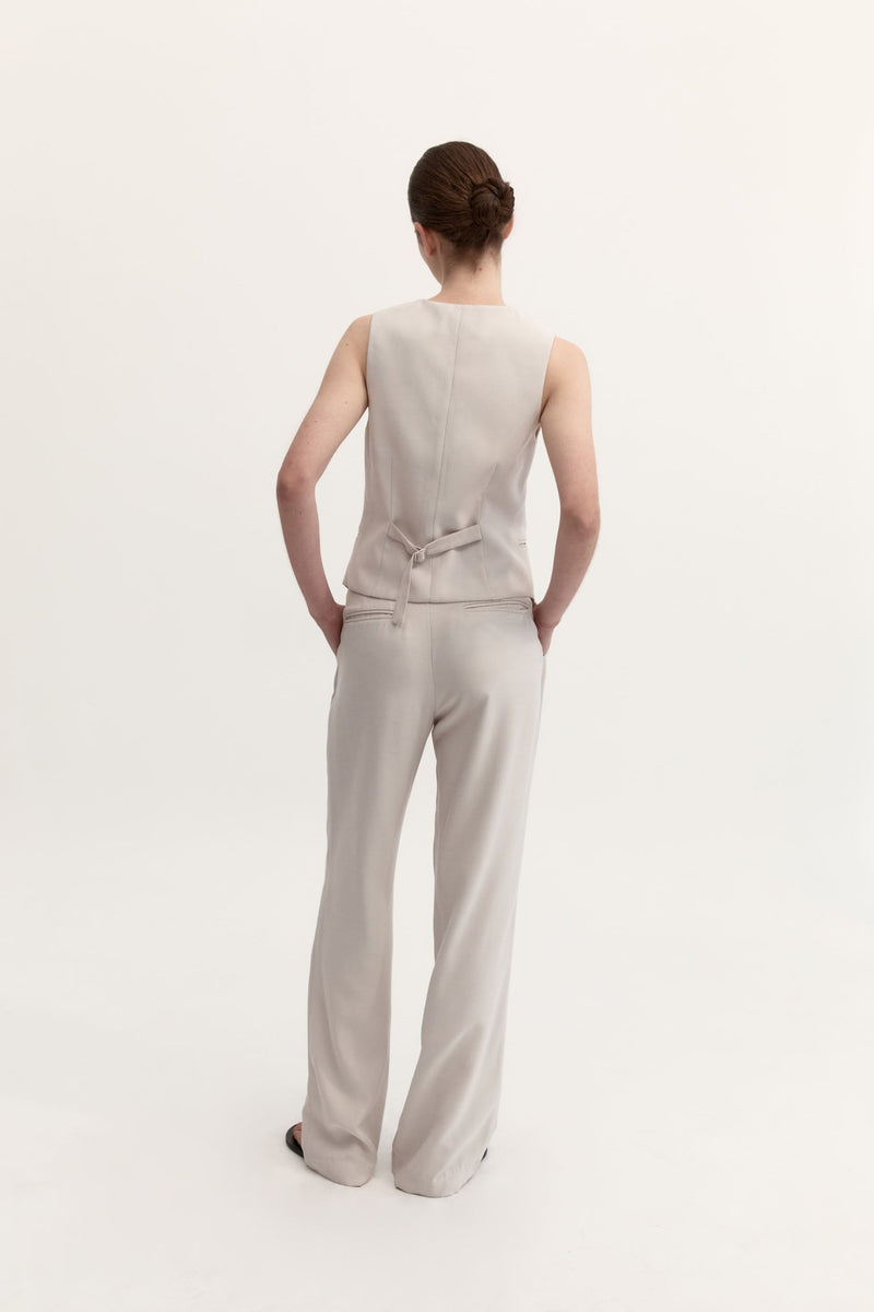 ISLA TROUSER - DOVE GREY