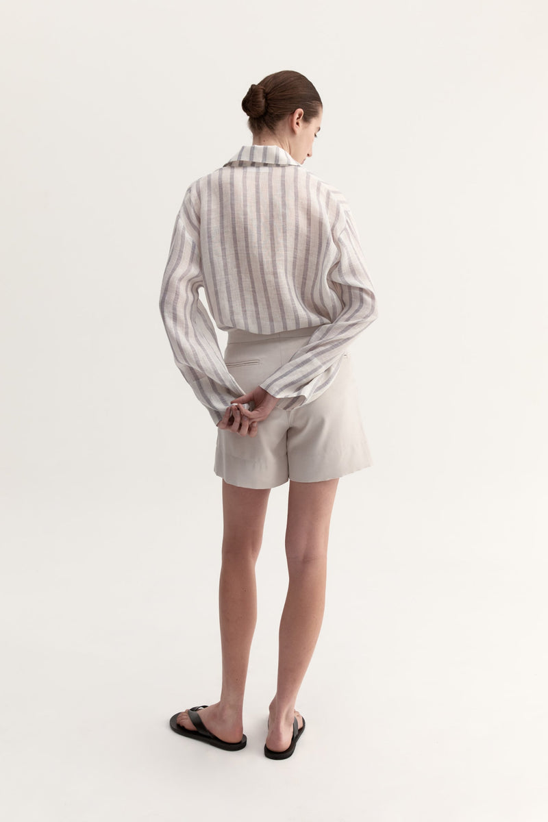 CAMILLE SHORT- DOVE GREY