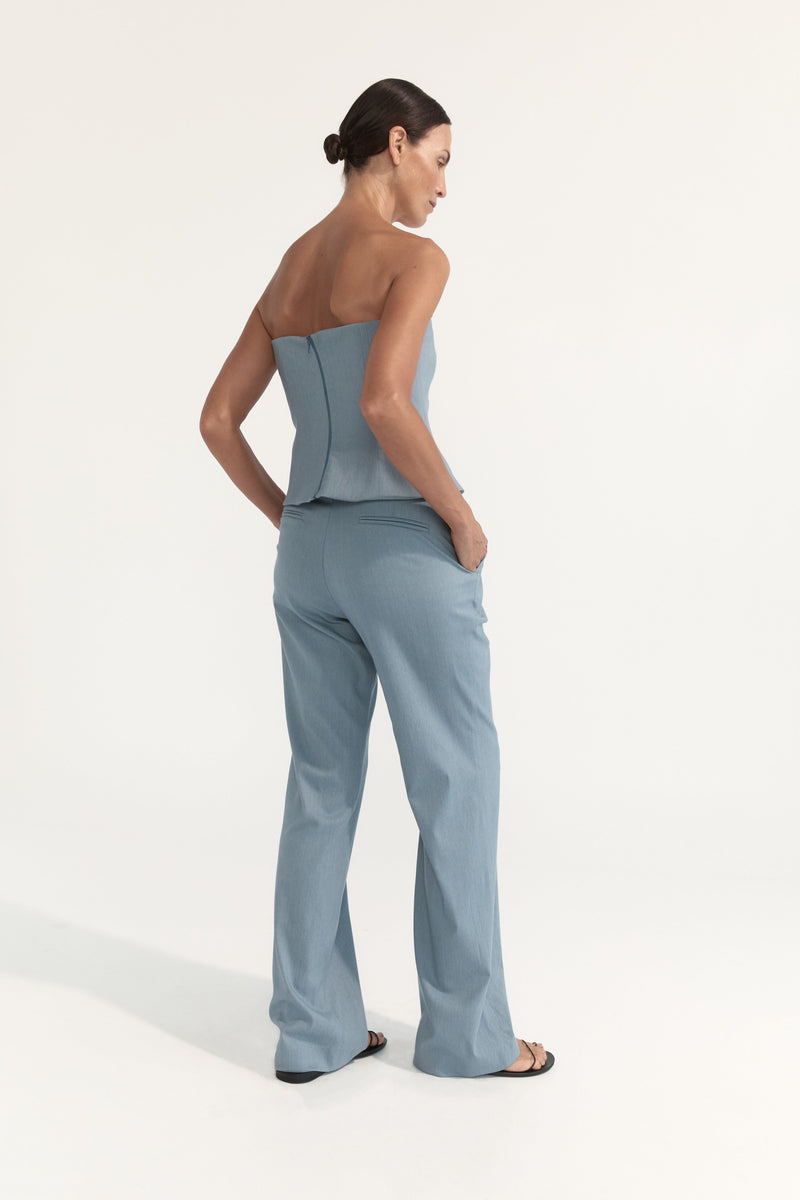 AUDREY TROUSER - SKY