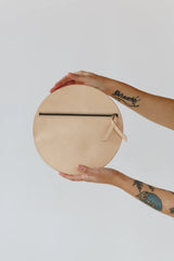 The Pleated Clutch - Natural