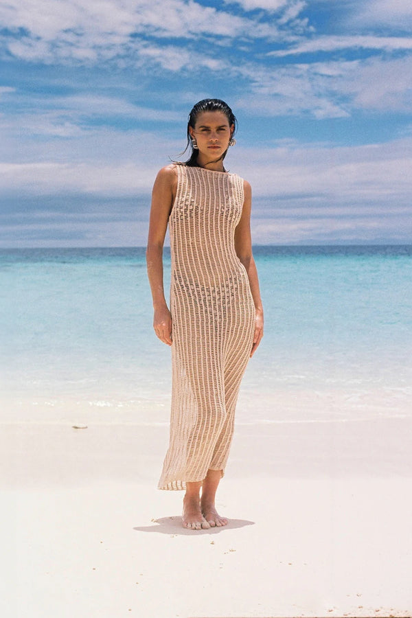 HUSK COTTON CROCHET PULLOVER DRESS