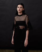 AMAANI LACE TEE - Black