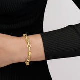 ARIANNA KNOT LINK BRACELET - 14k