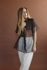 Nora Top Organza - Black