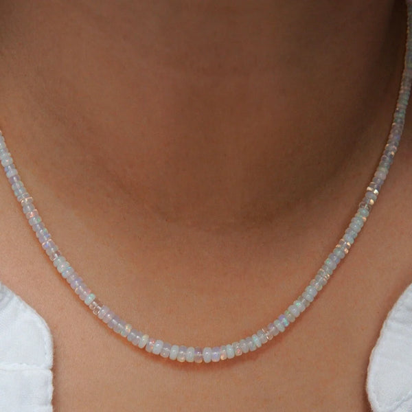 Full Ethiopan Opal Necklace 16-18"