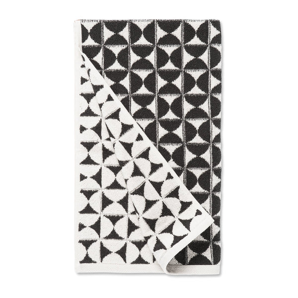 Harper Hand Towel - Meteorite (Black/White)