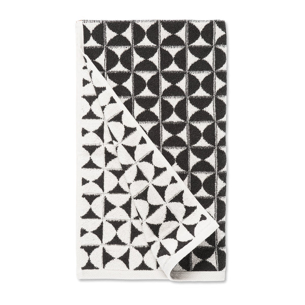 Harper Hand Towel - Meteorite (Black/White)