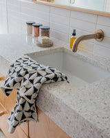 Harper Hand Towel - Meteorite (Black/White)