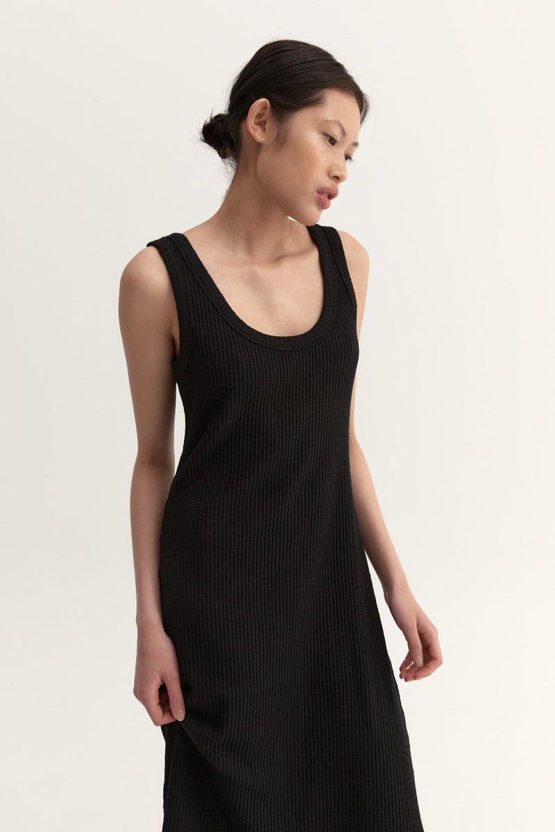 AYA KNIT DRESS - BLACK