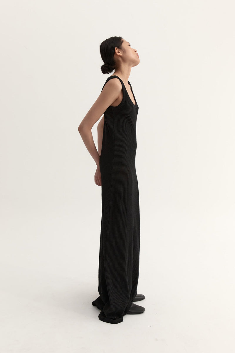 AYA KNIT DRESS - BLACK