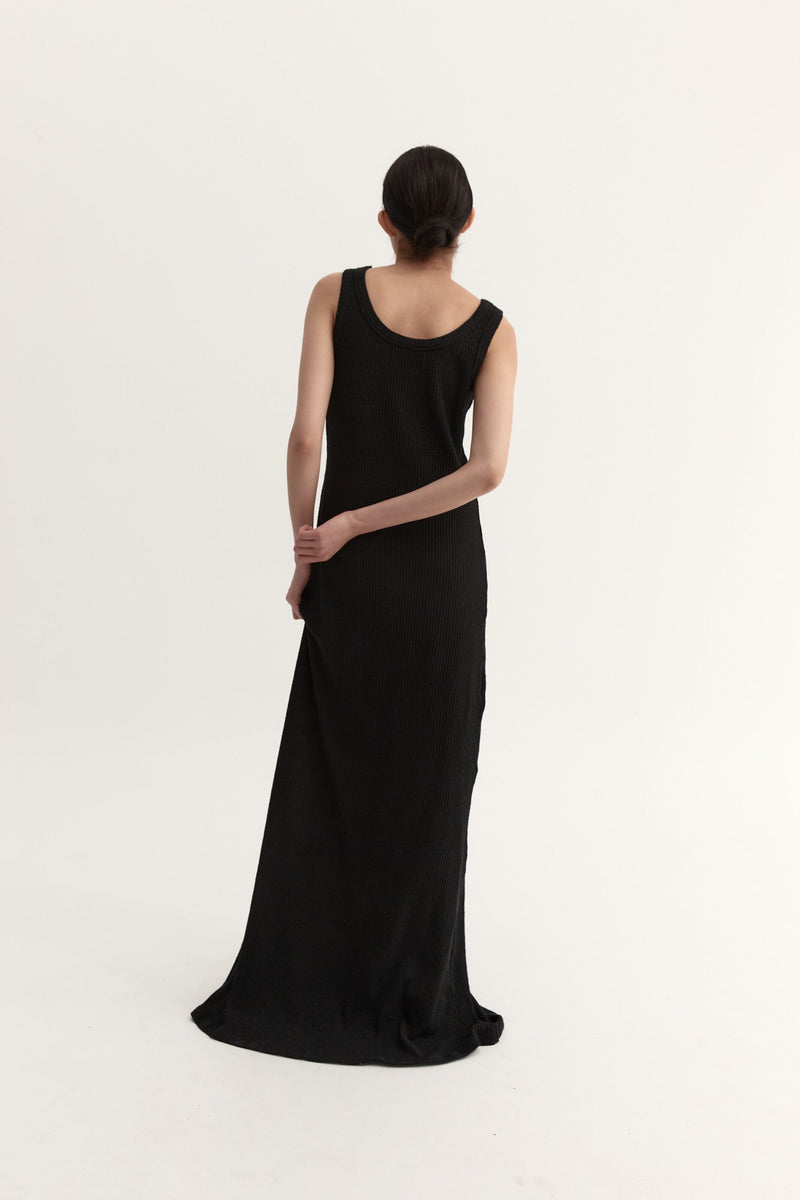AYA KNIT DRESS - BLACK