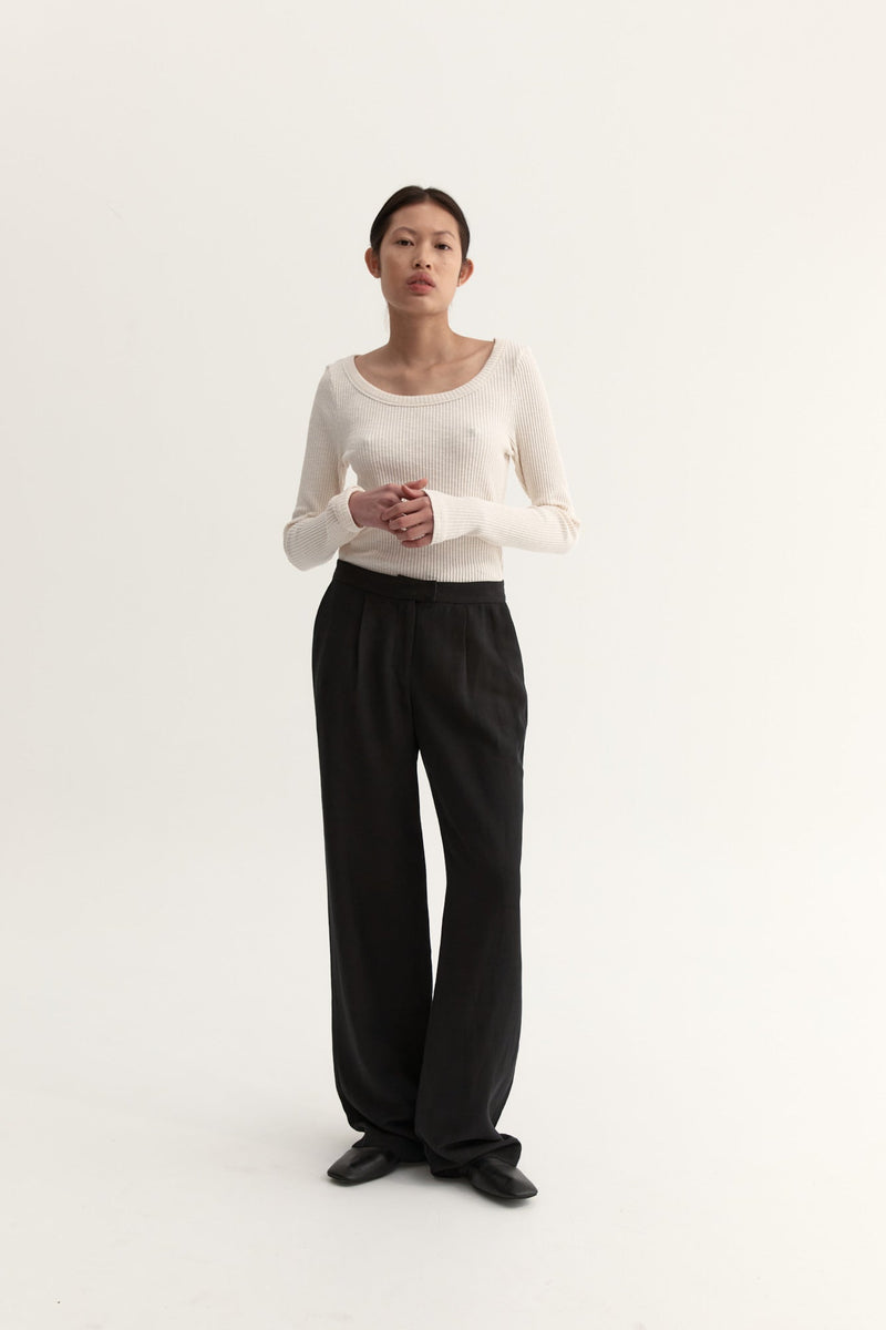 TOVE KNIT LONG SLEEVE - CREAM