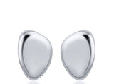 Small Oval Earring - Rhodium