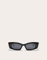VI -RECTANGULAR ACETATE FRAME (Black Grey)