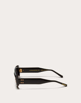 VI -RECTANGULAR ACETATE FRAME (Black Grey)