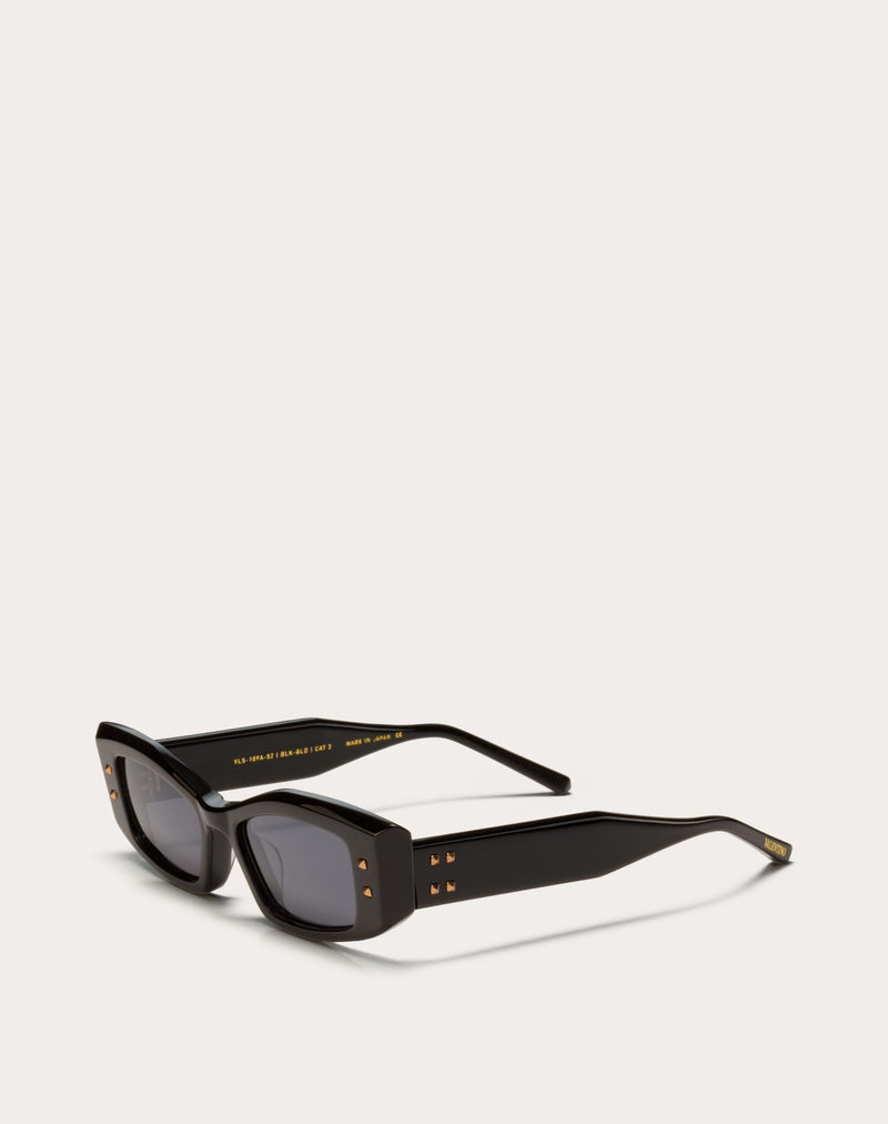 VI -RECTANGULAR ACETATE FRAME (Black Grey)
