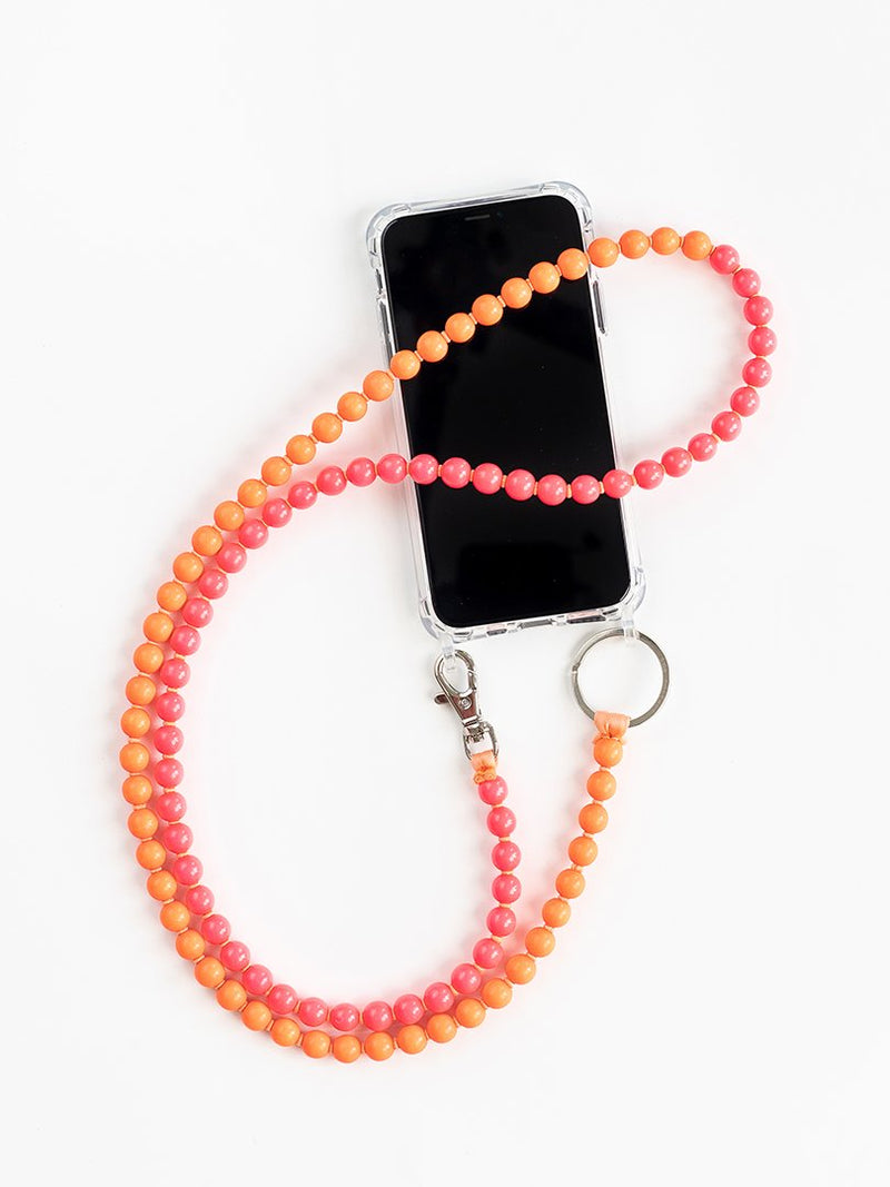 Handykette, neonorange/neonpink (iPhone Case)