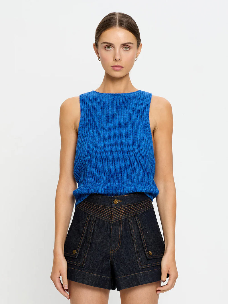 Ivy Knit Cami - Cobalt Blue