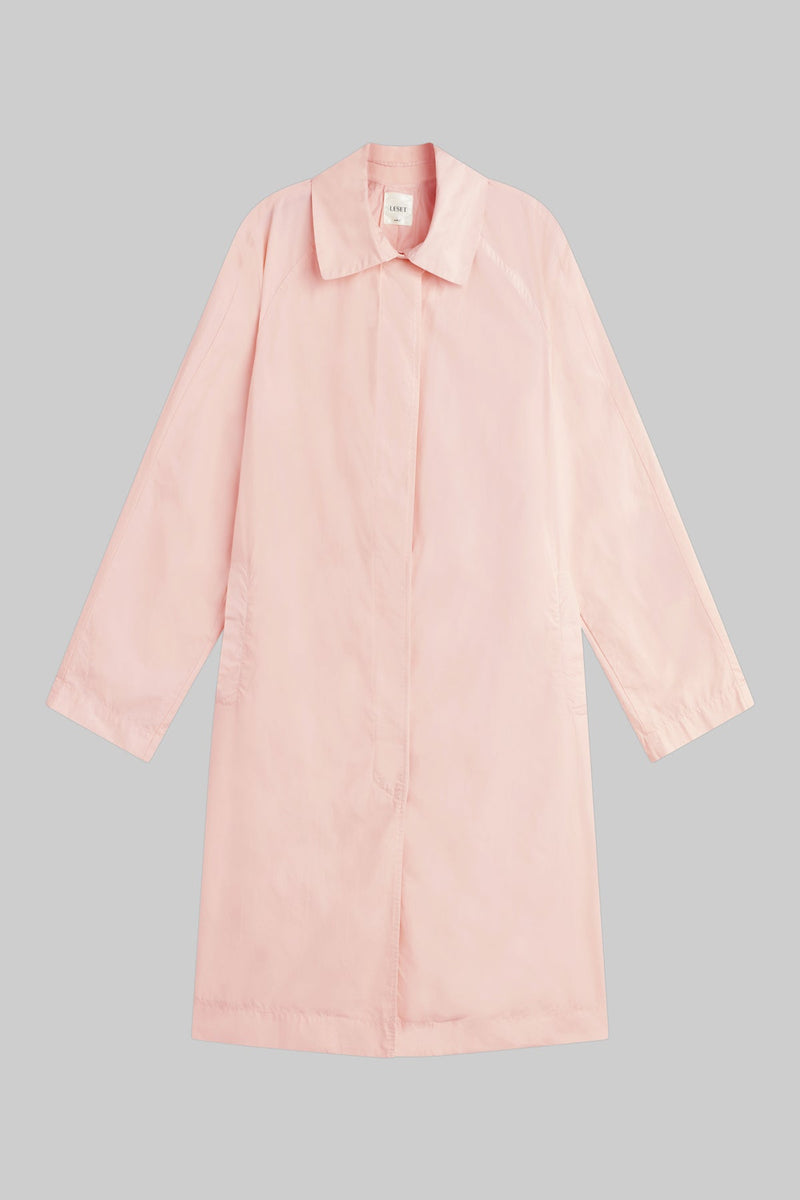 Kyoto Car Coat - Dusty Pink