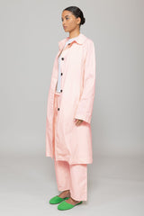 Kyoto Car Coat - Dusty Pink