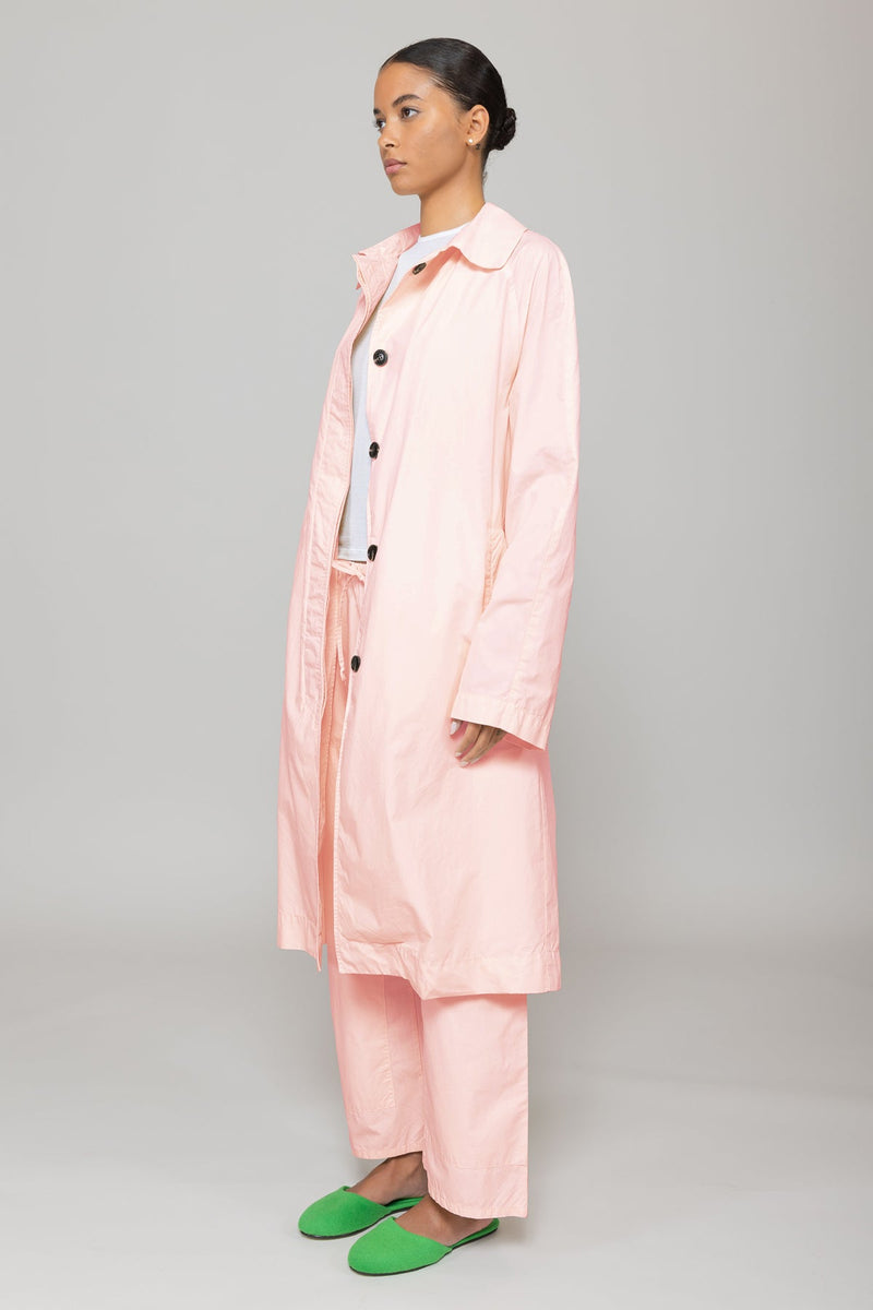 Kyoto Car Coat - Dusty Pink