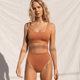 Double Scoop Top -  Mirage (Brown)