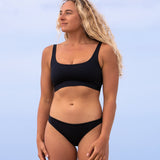 Double Scoop Top -  Jet (Black)
