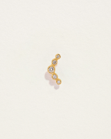 Molten Crescent Stud