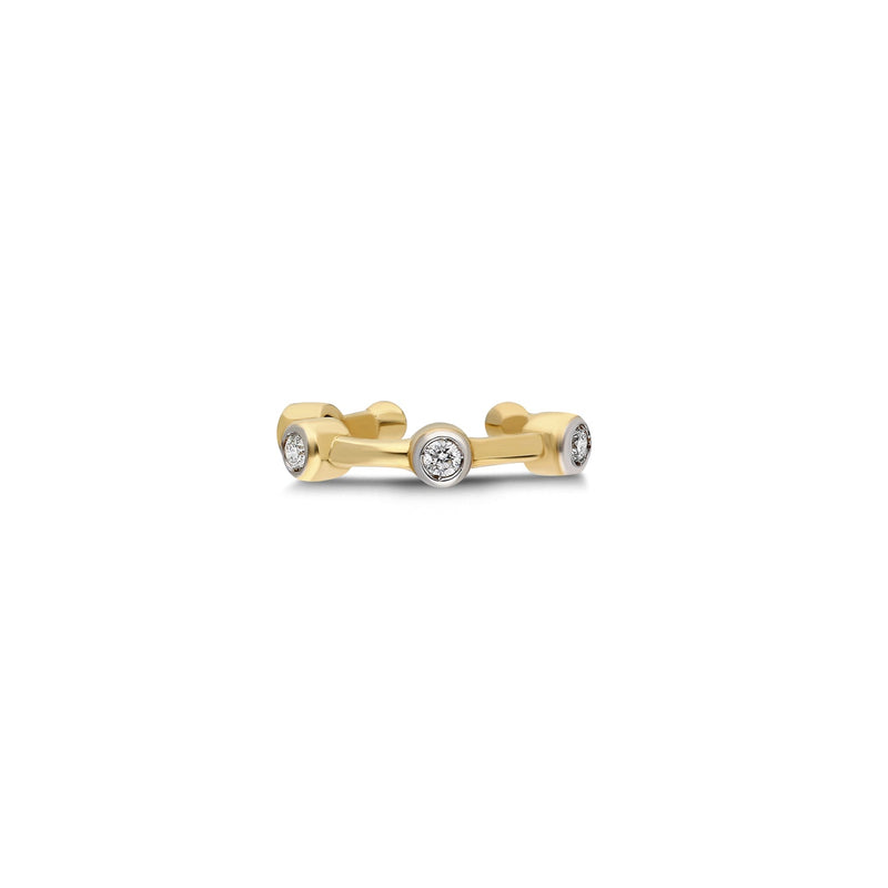 Bezel Ring Ear Cuff