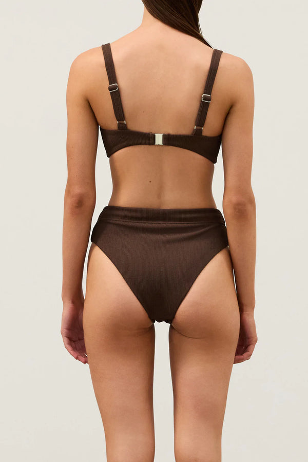 Cocoa Textured Balconette Bra Cup