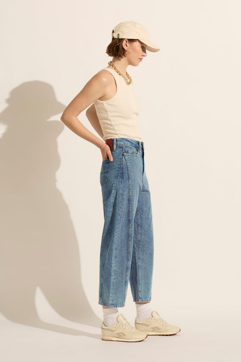 Utah Mid Drop Crotch Wide Leg Jean Heritage