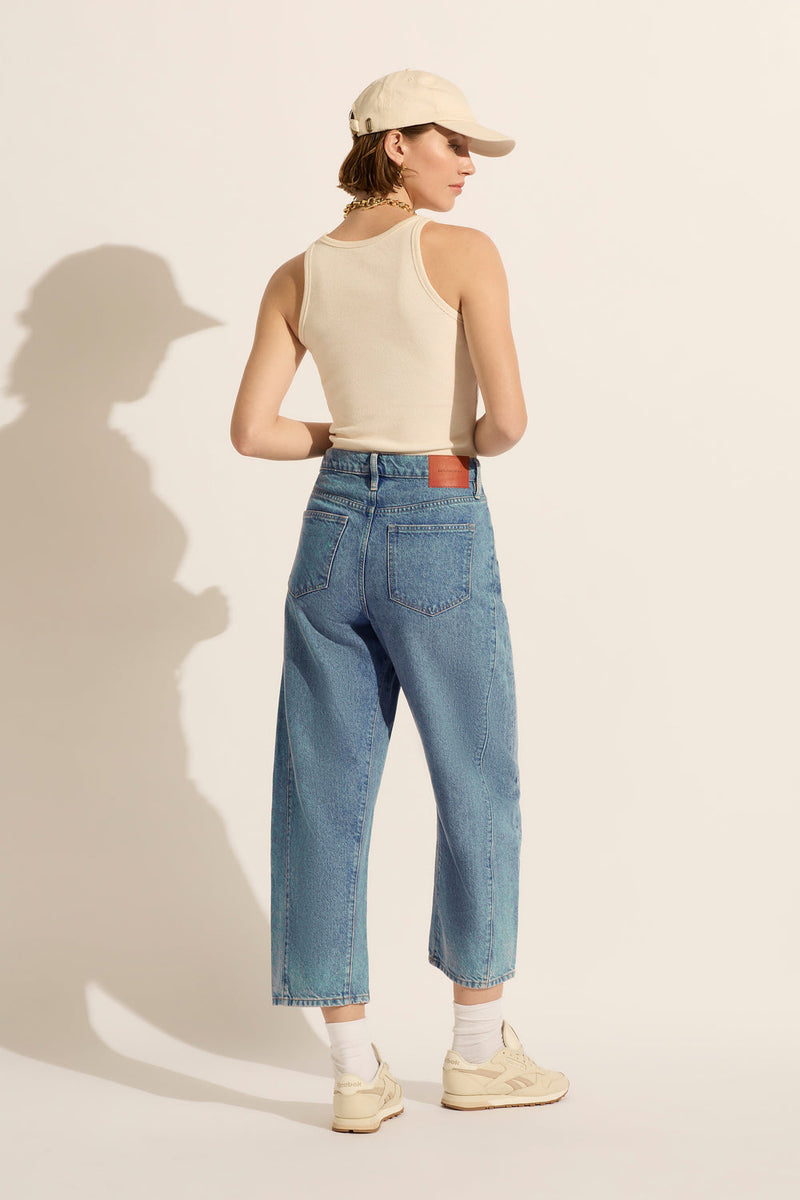 Utah Mid Drop Crotch Wide Leg Jean Heritage
