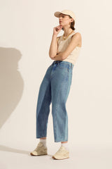 Utah Mid Drop Crotch Wide Leg Jean Heritage