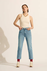 Zoe High Straight Crop Jean