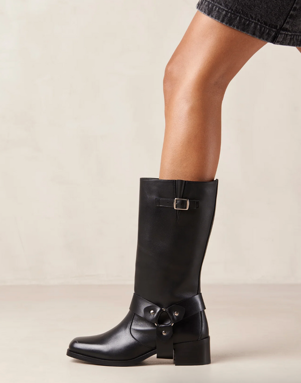 Rocky Black Leather Boots