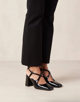 Reggie - Black Patent Leather Pumps