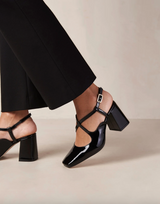 Reggie - Black Patent Leather Pumps