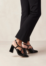 Reggie - Black Patent Leather Pumps