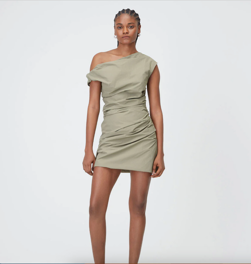 clay mini dress Eastside Girls Off Shoulder Cinched Mini Dress | Clay | Womens