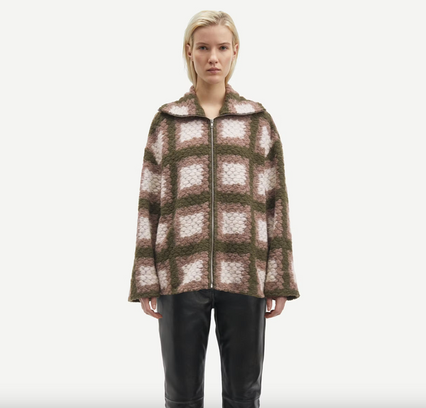 TESS OVERSHIRT FULL ZIP Abbey Stone Square