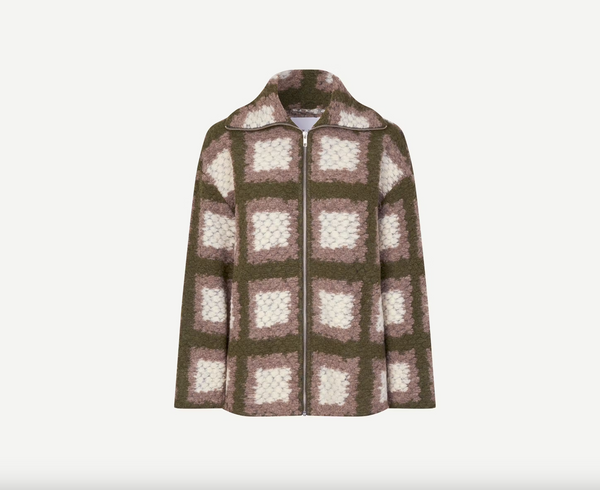 TESS OVERSHIRT FULL ZIP Abbey Stone Square