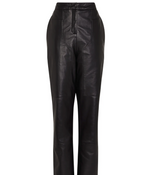 Tia Leather Pant | Black