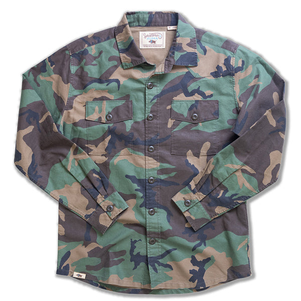 Waimea Overshirt Surplus Camo - Green