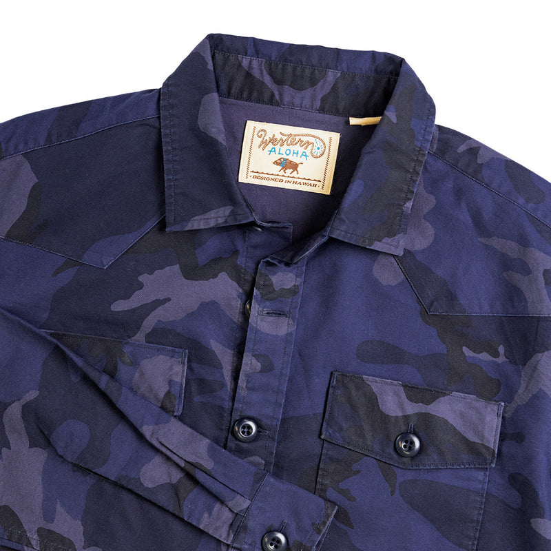 Waimea Overshirt Surplus Camo - Blue