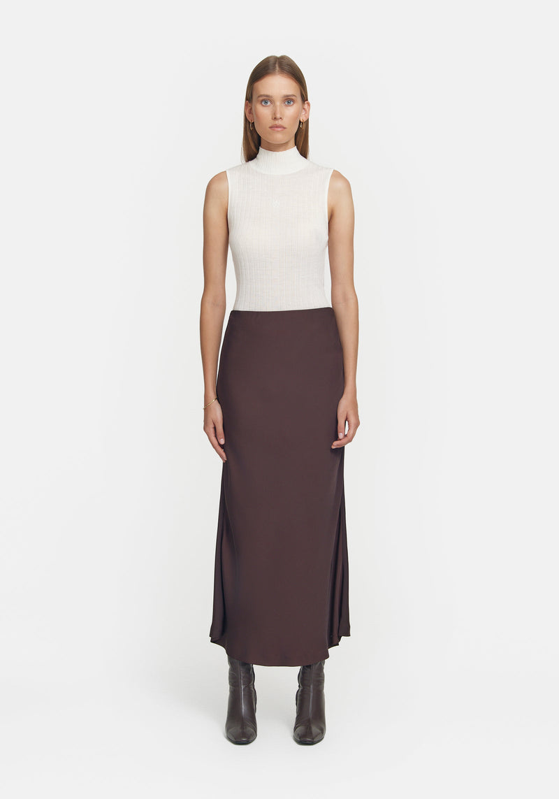 Nepotism Skirt - Coffee