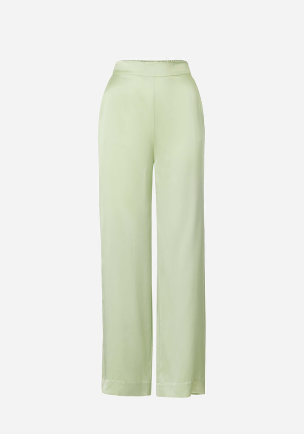 Chauffeur Silk Trouser - Matcha Green